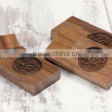 1 dollar usb flash drive promotional gift usb flash drive, bulk 8GB usb flash drive Walnut wood