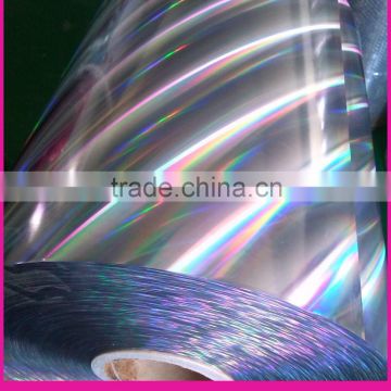 Silver holographic film for packiang and printing