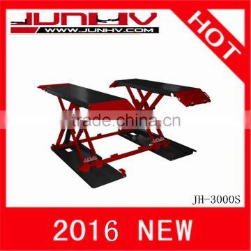 JUNHV JH-3000S 2016 Hot Sale Hydraulic Scissor Car Lift / Best Scissor Car Lift