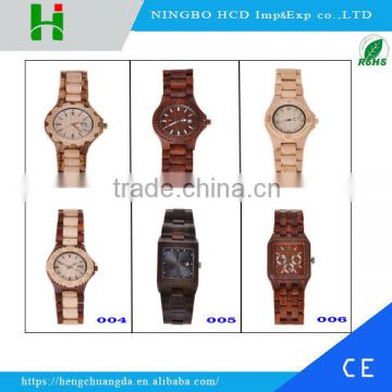 2016 Natural wooden watches custom logo for men and women