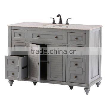 Grey 60" Double Cupc Sinks Bathroom Vanity Wholesale photo-5