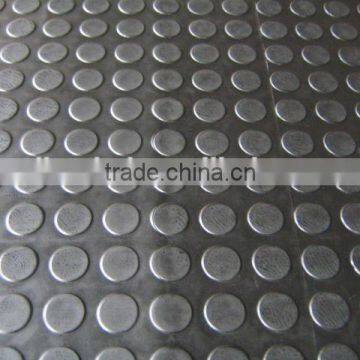 Black Round Stud Rubber Mat