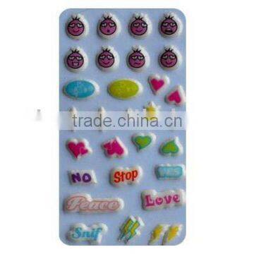 custome colorful puffy sticker