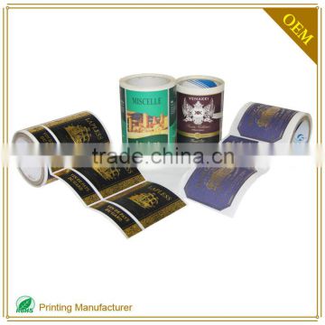 High Quality Barcode Label Printing China Printer Custom Gold Hot Stamping