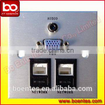 86*86 Wall Mount Hotel AV Plate Socket With HDMI/VGA/USB/Audio/Video/Data for AV Solutions photo-5