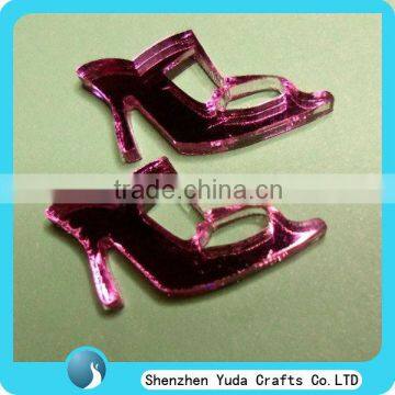 wall mount luxury laser cutting acrylic shoe shape decoration for shoe shop wall house decoration Christmas decoration