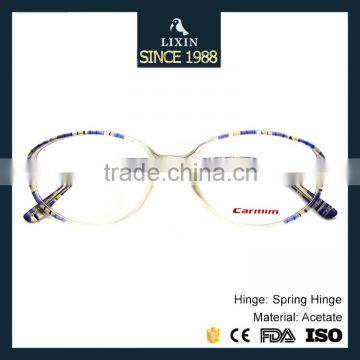 Super Light Street Fashion Acetate Reading Glasses Blue Orange Patchwork Acetate SM510 photo-2