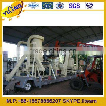 mobile wood pellet production line/wood pellet mill