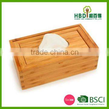 Promotional Bamboo Napkin Box,wood Tissue Box,bamboo Paper Holder photo-2