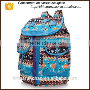 2015 hot sell canvas backpack, vintage canvas backpack, canvas backpack wholesale