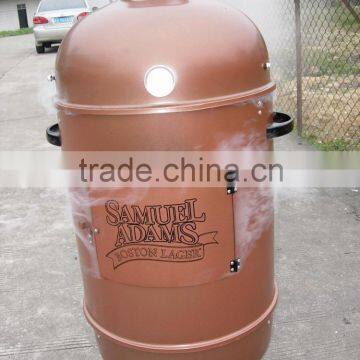 OEM design OVAL smoker bbq grills with chimney