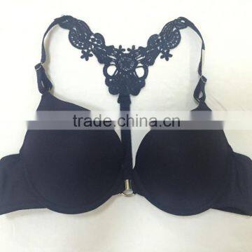 Secret Very Sexy Push Up Bra Lace T-Back 36CBlack Front Hook Ladies Bra