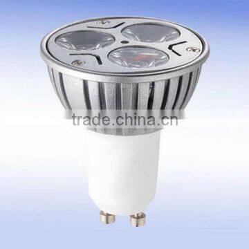 High power LED spotlight GU10 3*1W