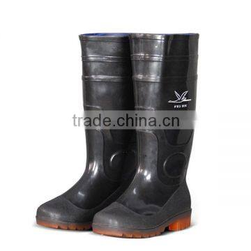 PVC Black Work Rain Boots PVC Food Boots,Safety Boots