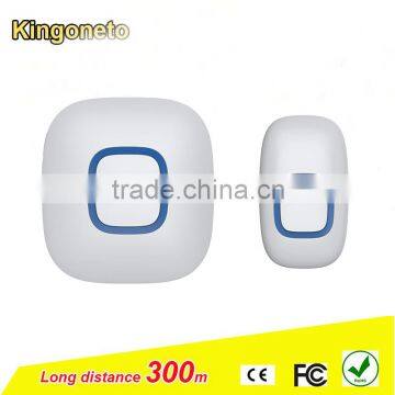 Hot sale China supplier wireless doorbell CF series 52 melodies multi receivers battery power with LED