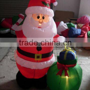 Inflatable Santa with gifts decoration for Christmas