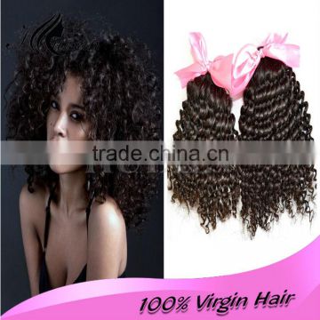 Hot sale full cuticle protected remy kinky curly virgin russian hair extension