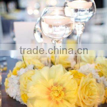 new style candlestick glass wholesale for home decoration