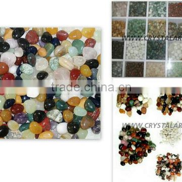 MIX AGATE TUMBLED PEBBLES STONES