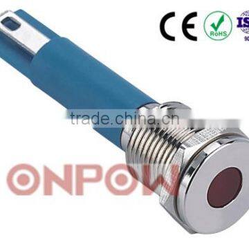 30 Years Industry Leader ONPOW Metal signal lamp GQ10T-D/N Dia. 10mm CE ROHS IP67 waterproof