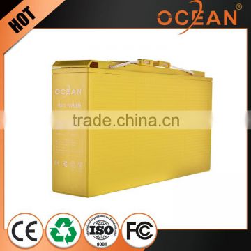 China supplier new style rechargable 12V 150ah front terminal battery