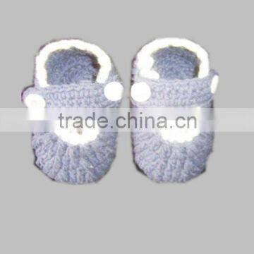 Baby purple color cute design handmade socks