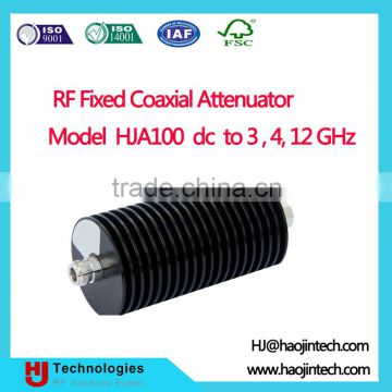 50ohm 0-10dB 100W rf coaxial fixed attenuator Model HJA100