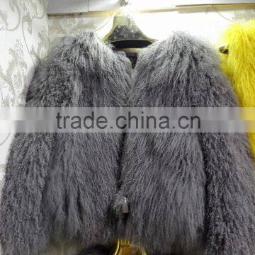 2015 european fashion women lamb fur coat /new design vest