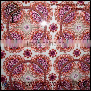 2.1mm Glossy colorful design Polyester Plywood