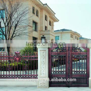 High quality galvanized steel door / wrought iron door