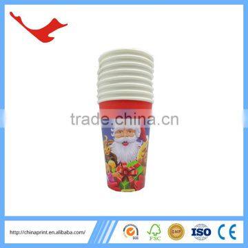 010 Santa Claus paper cup raw material for coffee