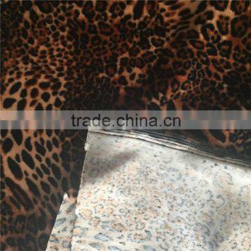 leopard printted Korea velvet fabric for dress, Ladie's pants