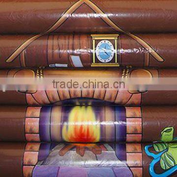 Wooden House Style Inflatable Tent, Inflatable Log Cabin Tent for Custom Size photo-4