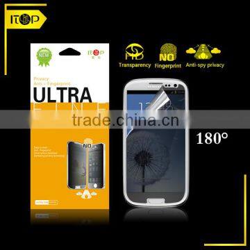 Korea material 2-way LG privacy screen protector for samsung galaxy s3/ i9300