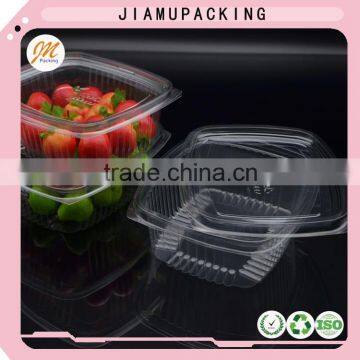 Disposable plastic food container