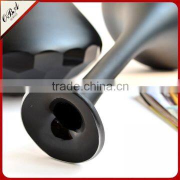 Wholesale Classic Black Swan Hand Carved Glass Vase High-grade Fashion Decoration Home Furnishing photo-2