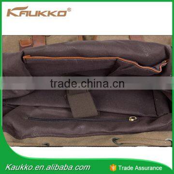 Draw String Custom Logo OEM Black Fashion Day Canvas Backpack Bag photo-6