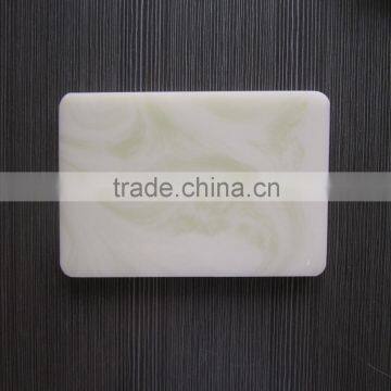 outdoor decoration acrylic translucent resin panel , artificial stone reception desk front panel