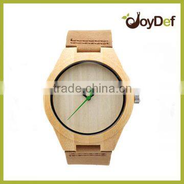 2016 New Unisex Genuine Leather Wooden Watch Bamboo Watches