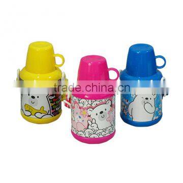 Tinplate water bottles with cup for kids