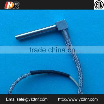 3/8" right angle cartridge heater with elbow