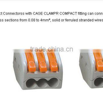 Wago 222 Series Quick Connect Compact Connector Terminal Blocks 2 Ways 3 Ways 5 Ways Pluggable Cable Terminals photo-5