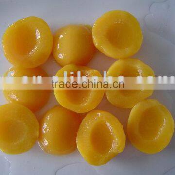 FDA approved 6/2650G canned yellow peach halves- 722