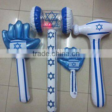 New inflatable hand hammer with LED light with yiwu factory price for sale