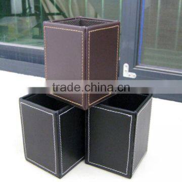 2013 Hot Sale Foldalbe Rectangular Leather Paper Storage Box photo-2