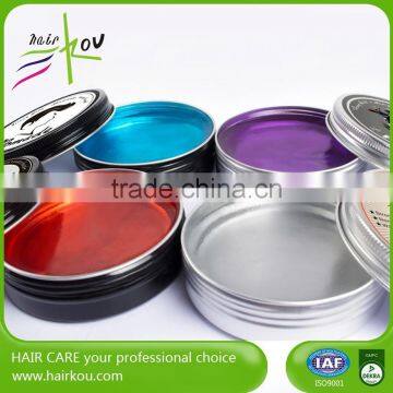 2016 Newest Water souble Hair Styling Wax Natural Hair Men Pomade For Wholesale