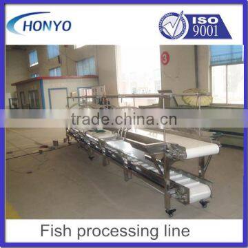 stainless steel semi-automatic fish processing production line