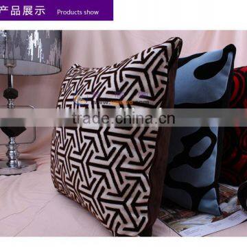 FLOCKED Satin decor Pillow case