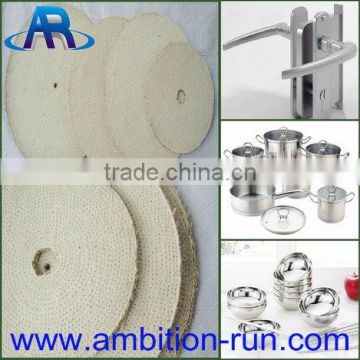 Cloth buffing wheel for stainless steel