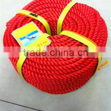 Excellent Colored PP PE 3 Or 4 Strands Twisted Rope